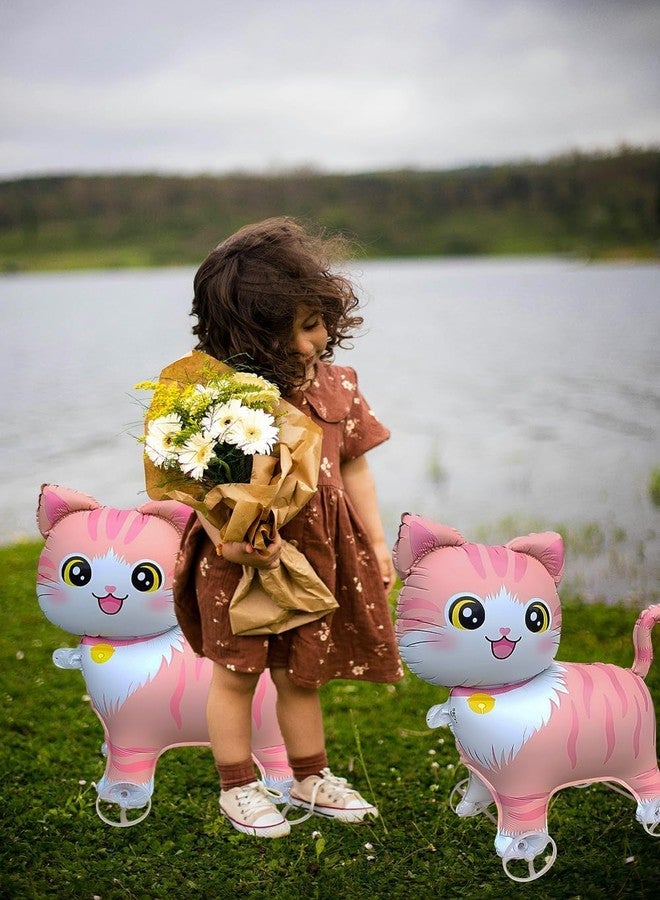 Samariya Cat Shape Animal Foil Balloons 21" inch for Kids Birthday Baby Shower Event Celebration Function Decoration for kids (Pack of 3) - Image 5